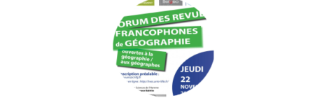 Les Feuilles de géo au Forum des revues de Lille le 22 novembre 2018