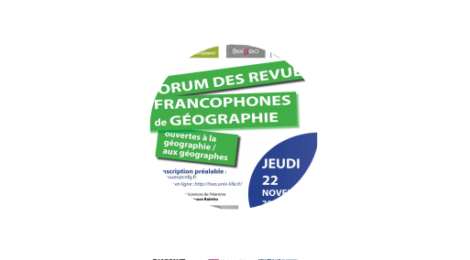 Portail des revues géographiques et compte rendu du forum de Lille